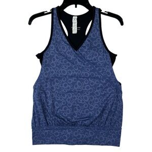 Cozy Orange Athletic Tank Top Womens Size S Blue Black